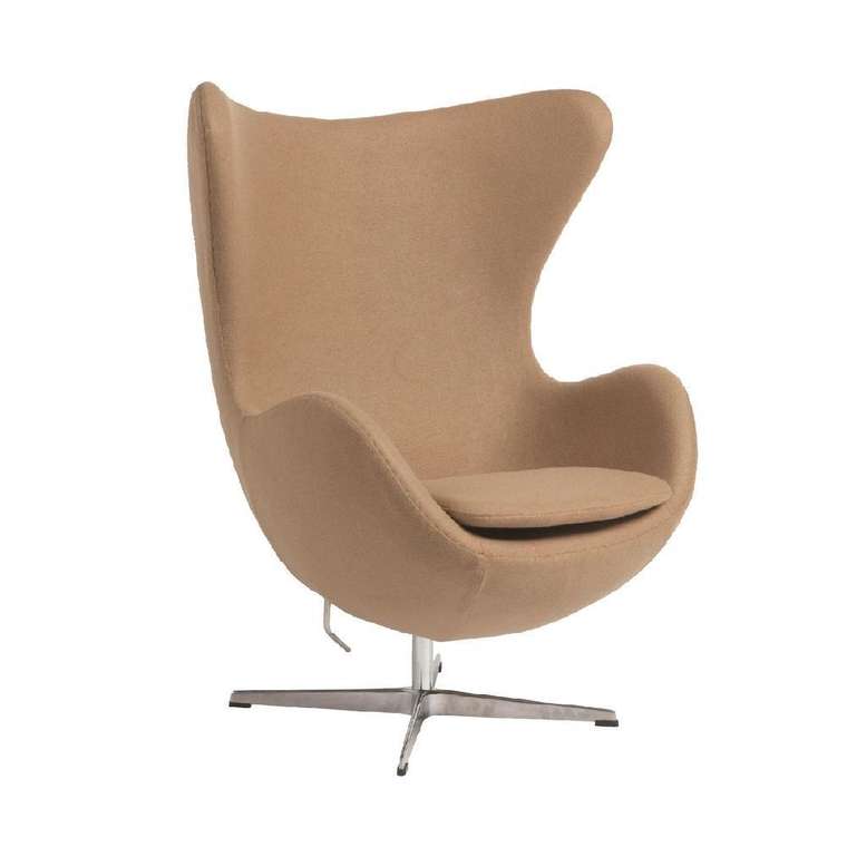 Кресло Egg Chair бежевого цвета