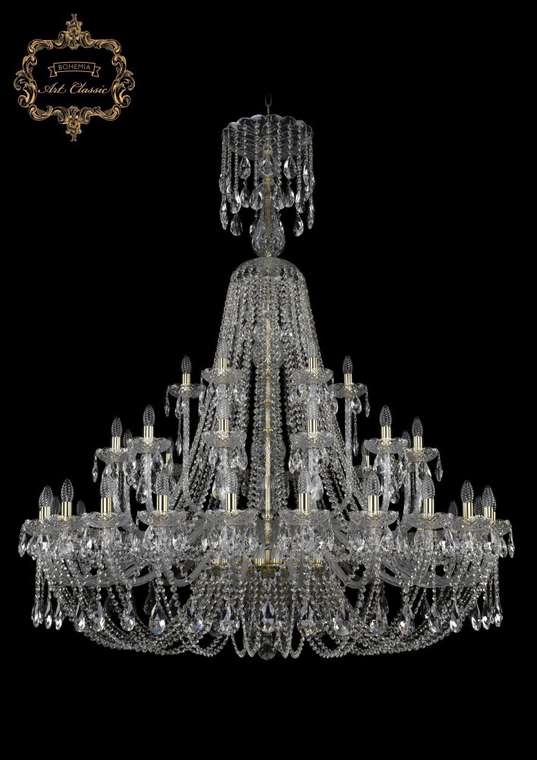 Хрустальная подвесная люстра Art Classic 44501 11.21.24+12+6.530.XL-170.Gd.Sp подсвечник