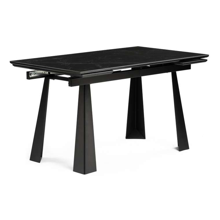 Раздвижной обеденный стол Бэйнбрук черного цвета