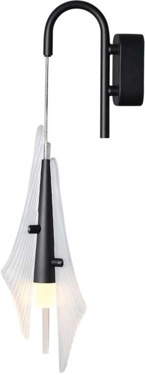 Бра светодиодное Odeon Light Afalina 5442/6WLA черный/бел.матовый/металл/стекло/акрил LED*6W 3000K