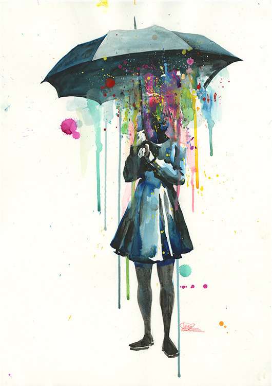 Принт "Rainy" by Lora Zombie