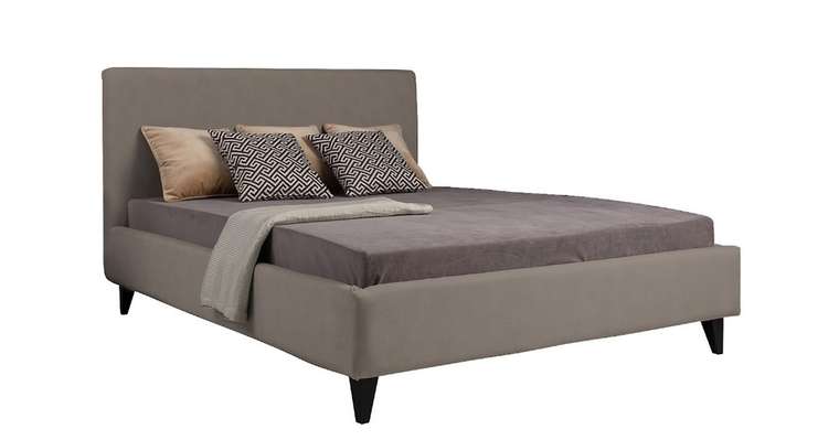 Кровать Roxy-2 160х200 темно-серого цвета