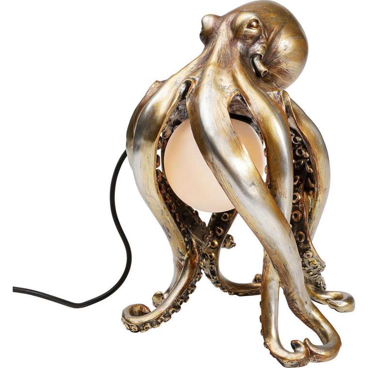 Лампа настольная Octopus золотого цвета