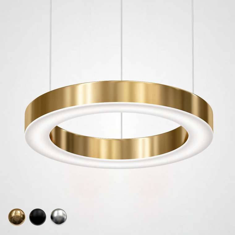 Подвесной светильник Light Ring Horizontal D50 золотого цвета 