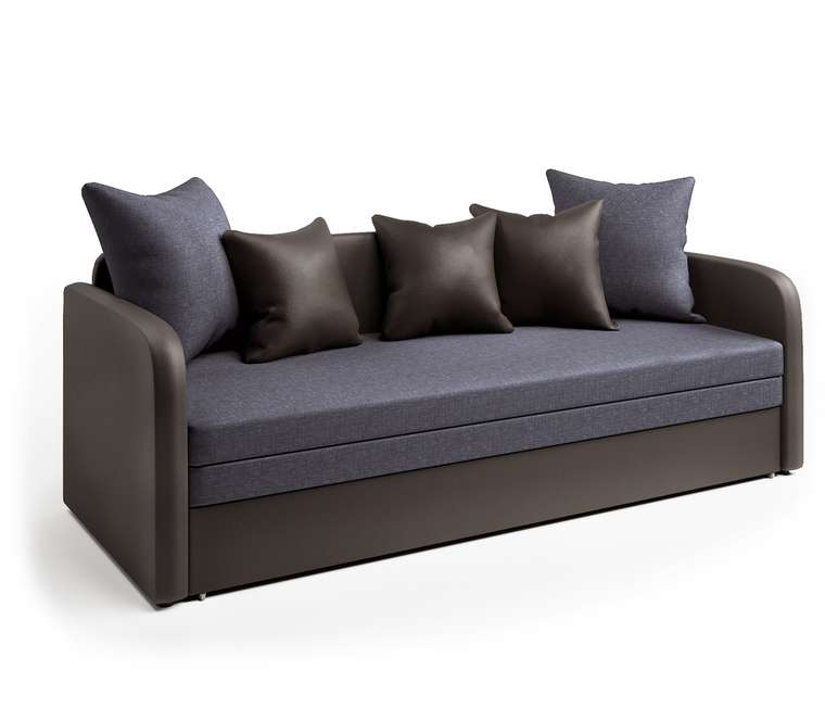 Софа Трио серо-коричневого цвета