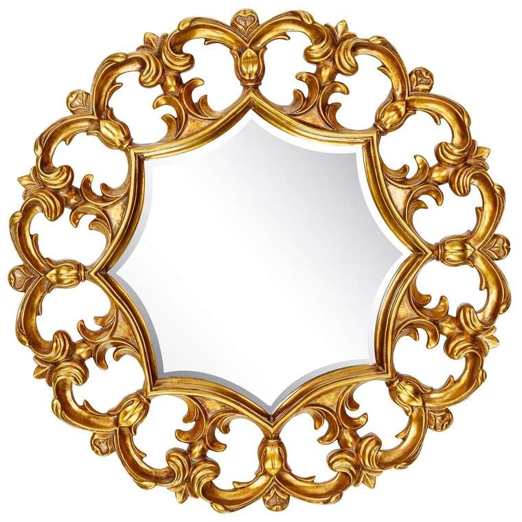 Настенное Зеркало в резной раме Florian Gold  
