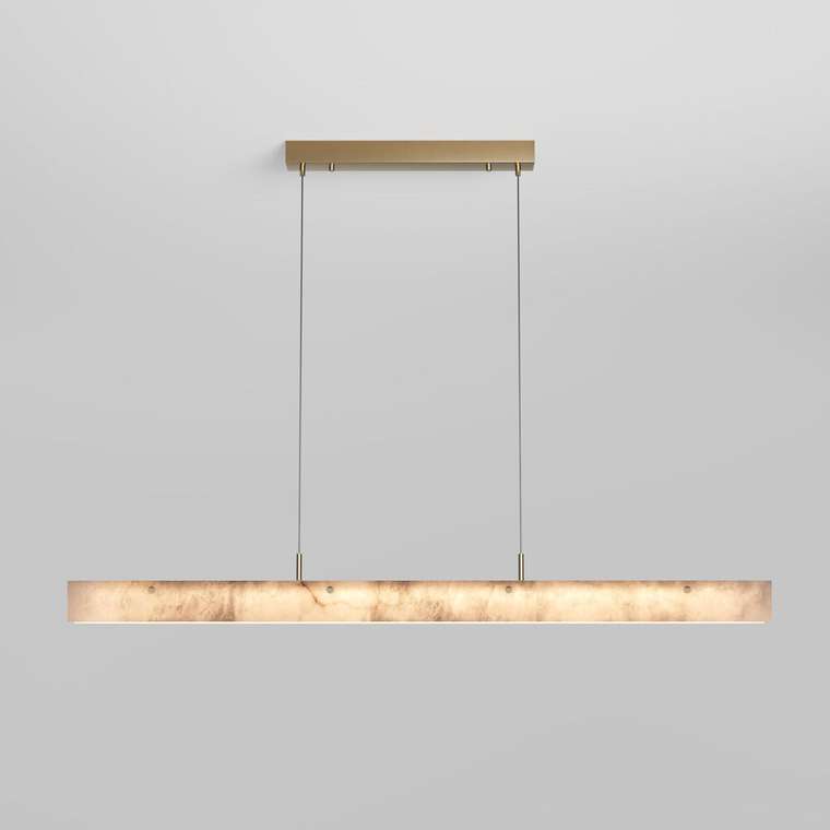 Подвесной светодиодный светильник из алебастра 604053 LED латунь/ алебастр Alabaster