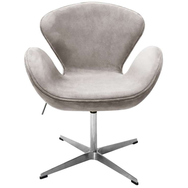 Офисное кресло Swan Style Chair светло-серого цвета