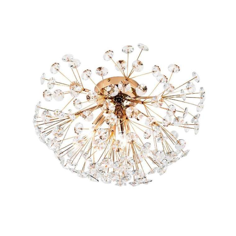 Потолочная люстра MS.9029.4 GD (хрусталь, цвет прозрачный)