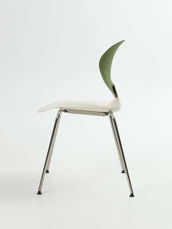 Стул Синнабон бело-зеленого цвета