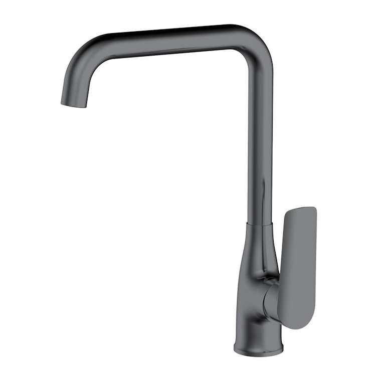 Смеситель для кухни Esko Lagos Gun Metal LG06GM серого цвета
