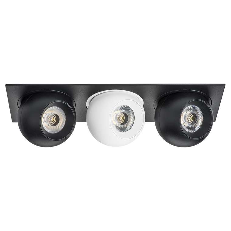 Светильник INTERO LED 9W*3 850LM*3 24G ЧЕРНЫЙ/БЕЛЫЙ 3000K (217537+217072+217062+217072)