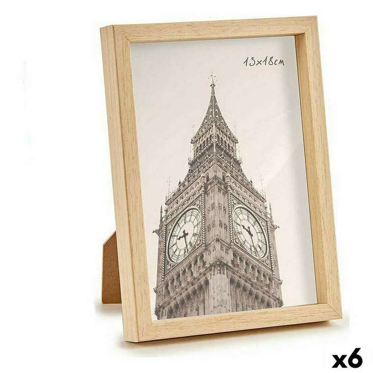 Фоторамка 15,6 x 2 x 20,7 cm Коричневый Пластик (6 штук)