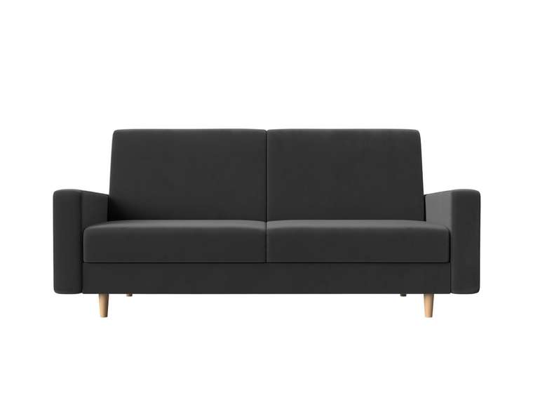 Прямой диван-кровать Бонн серого цвета
