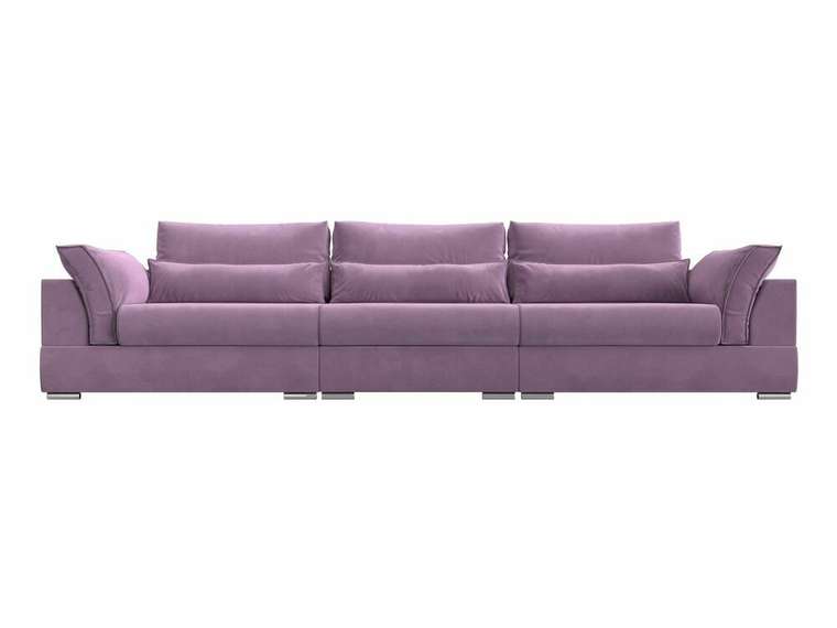 Прямой диван-кровать Пекин Long сиреневого цвета