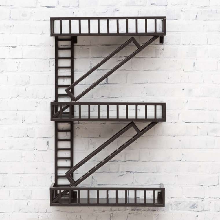 настенный стеллаж "Fire Escape"