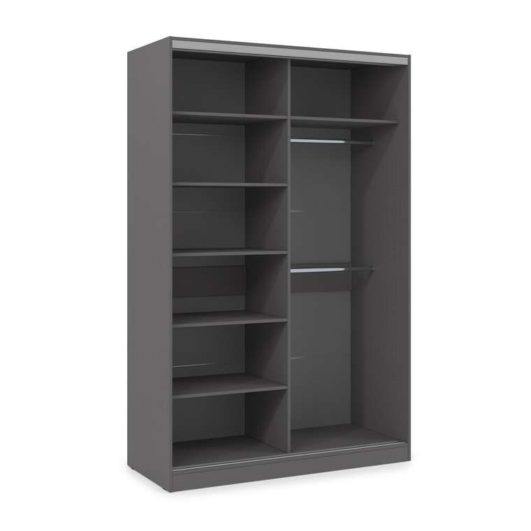 Шкаф-купе Comfort 16.6 темно-серого цвета