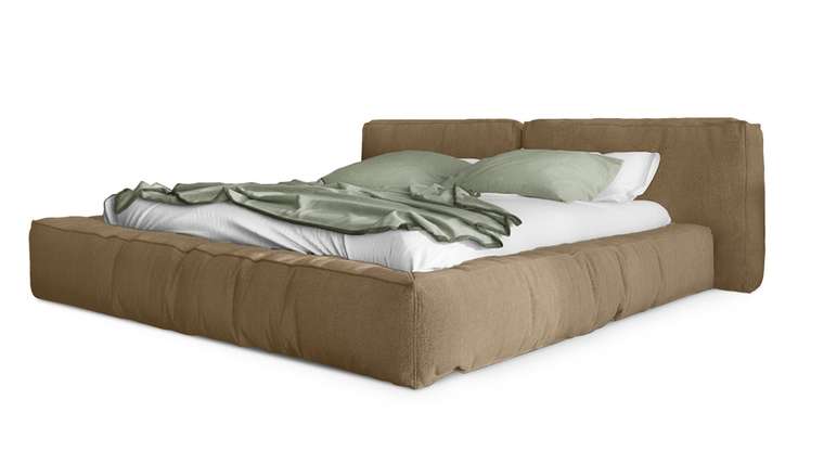 Кровать Латона-3 140х200 светло-коричневого цвета