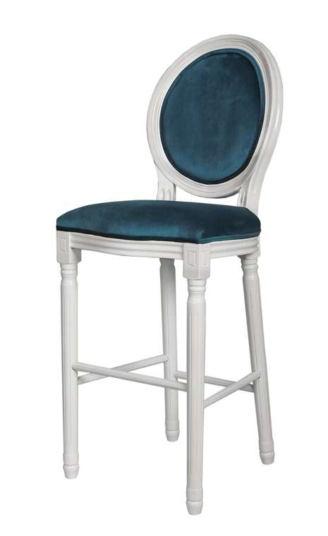 Барный стул Filon с синей обивкой