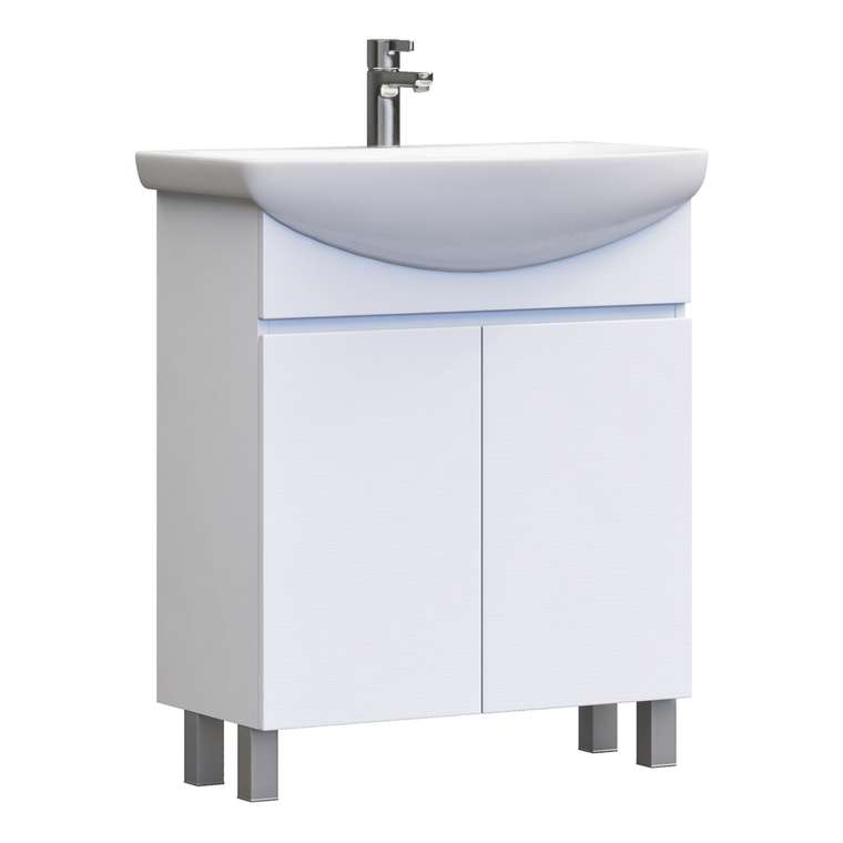 Тумба под раковину Винг 70 белого цвета