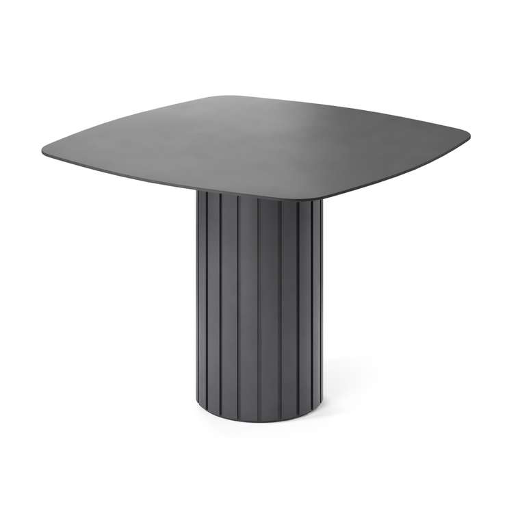 Обеденный стол квадратный Мелеф черного цвета