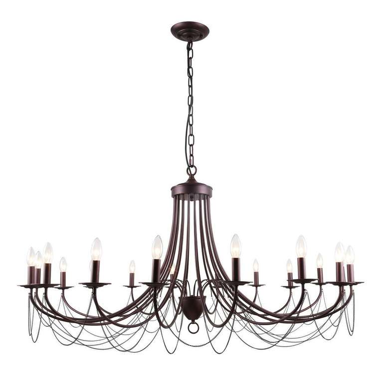 подвесная люстра Plini кофейный металл 18*E14*40W, excluded