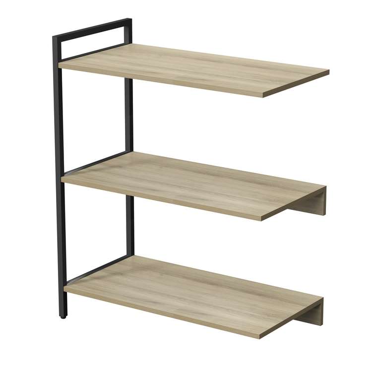 Стеллаж промежуточный 10СПС.3.800 средний 3 полки бежевого цвета