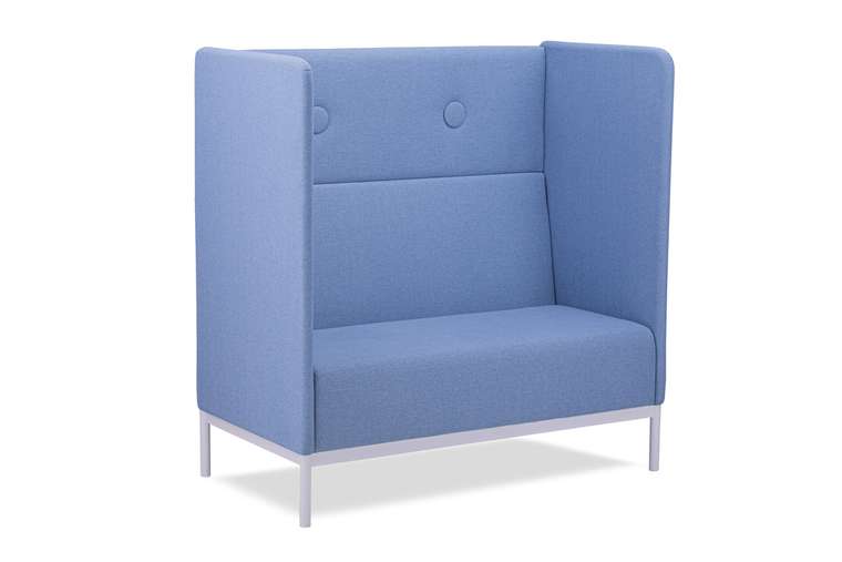 Прямой диван Привато голубого цвета