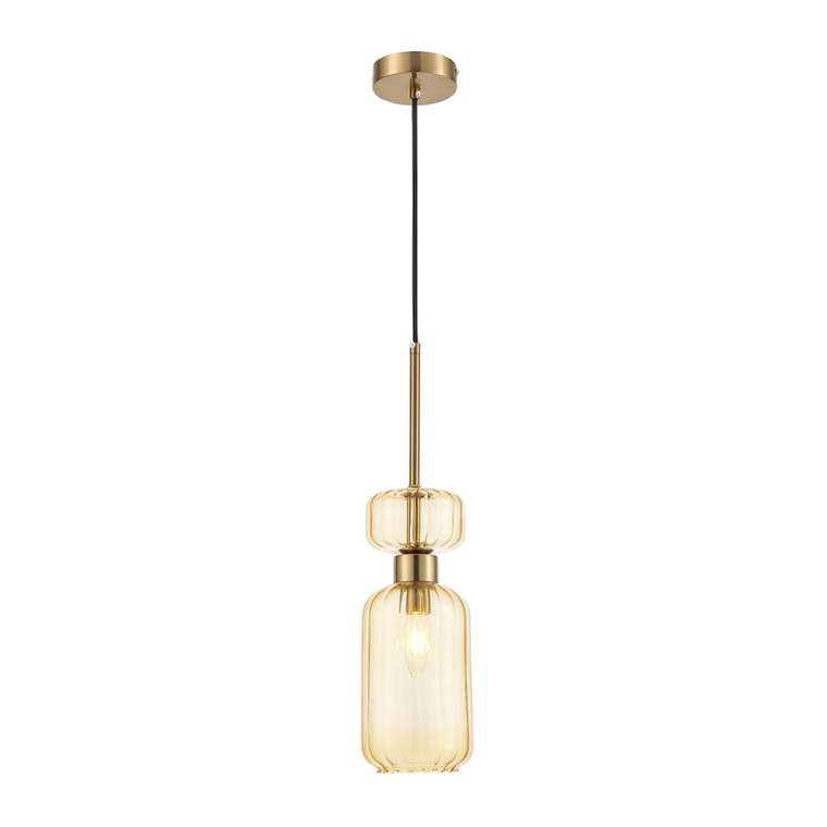 Подвесной светильник Gloss 1141/1S Amber (стекло, цвет янтарный)