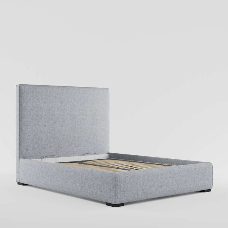 Кровать с подъемным механизмом Norte 200х200 серого цвета
