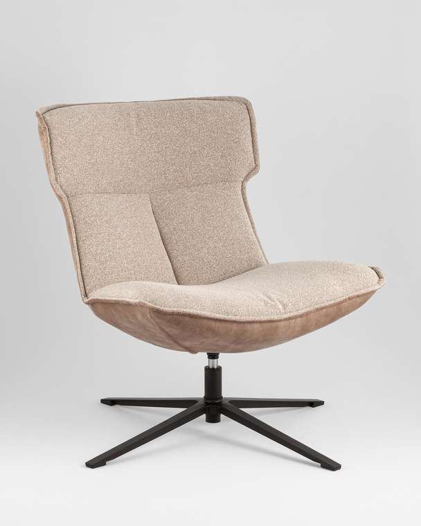 Кресло лаунж Sway бежевого цвета