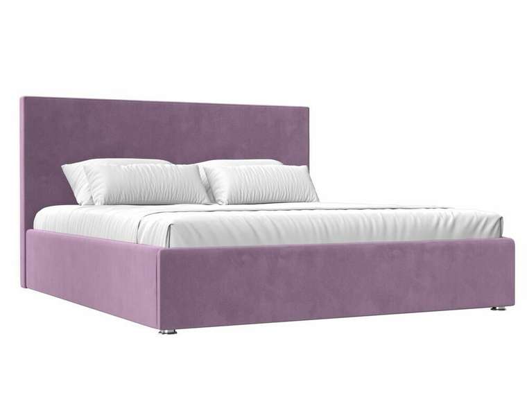 Кровать Кариба 160х200 сиреневого цвета с подъемным механизмом