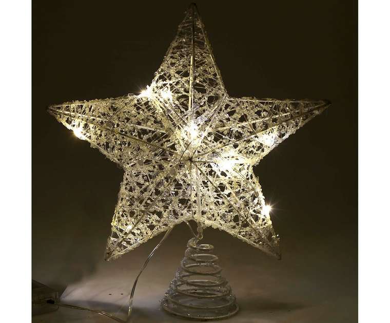 Новогоднее украшение Led с подсветкой в форме звезды
