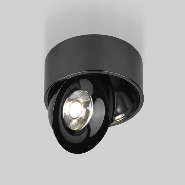Накладной светодиодный светильник Glide черный жемчуг 25100/LED