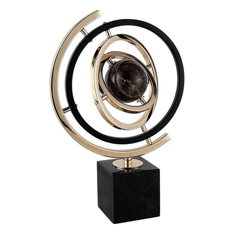 Статуэтка настольная  ArtHomeDecor SATURN 4171 S BLACK & GOLD