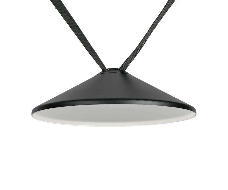 Трековый однофазный светодиодный светильник Сатори черный d32 h9,2 Led 15W (4000K)
