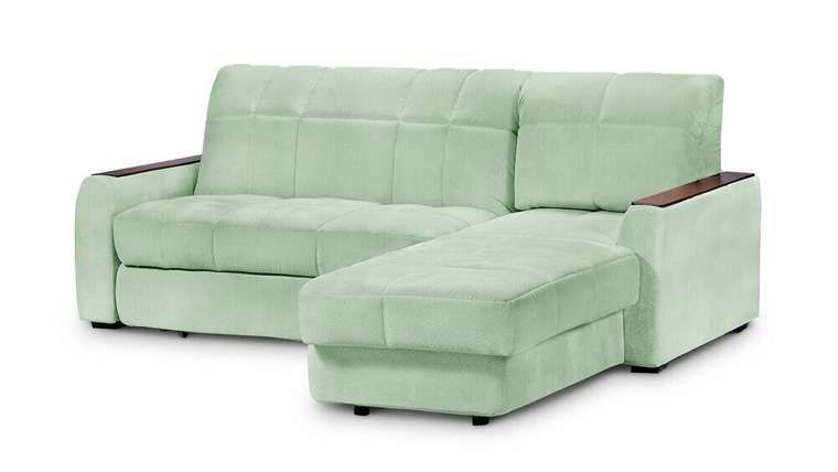 Угловой диван-кровать Гадар S мятного цвета 