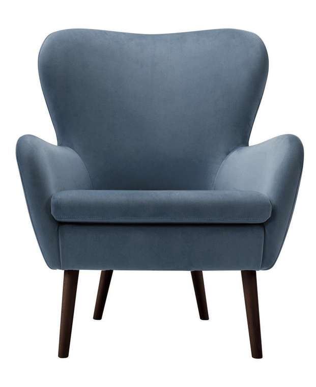 Кресло Дижон синего цвета