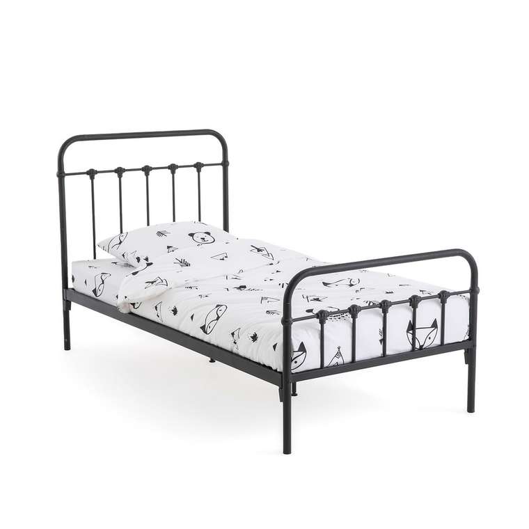 Металлическая кровать Asper 90x190 черного цвета