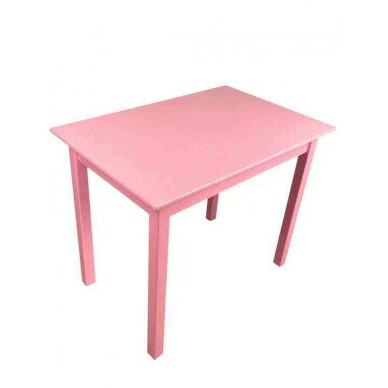 Стол обеденный Классика 120х60 розового цвета