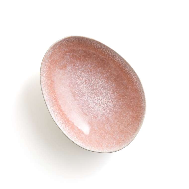 Комплект из четырех тарелок Obulus бело-розового цвета