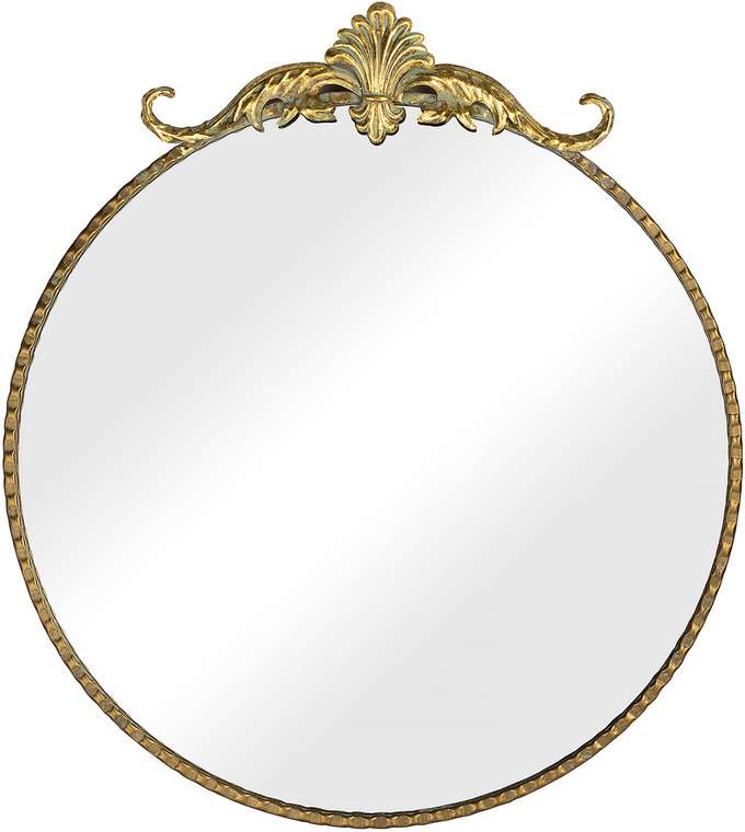 Настенное зеркало 60х68 в раме золотого цвета