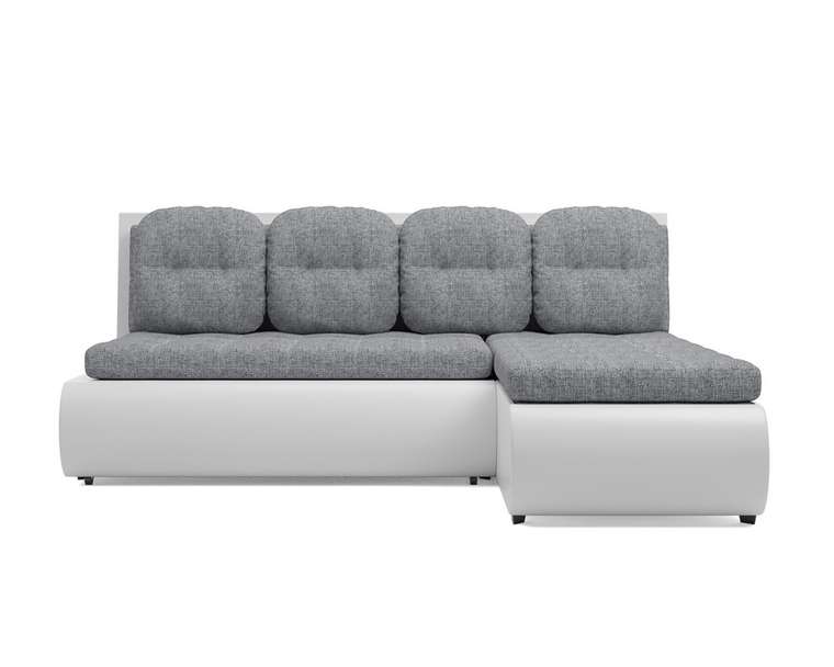 Угловой диван-кровать Кормак серо-белого цвета