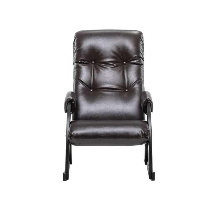 Кресло-качалка Модель 67 темно-коричневого цвета