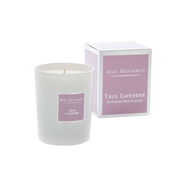 Ароматическая свеча True Lavender в стакане и подарочной упаковке