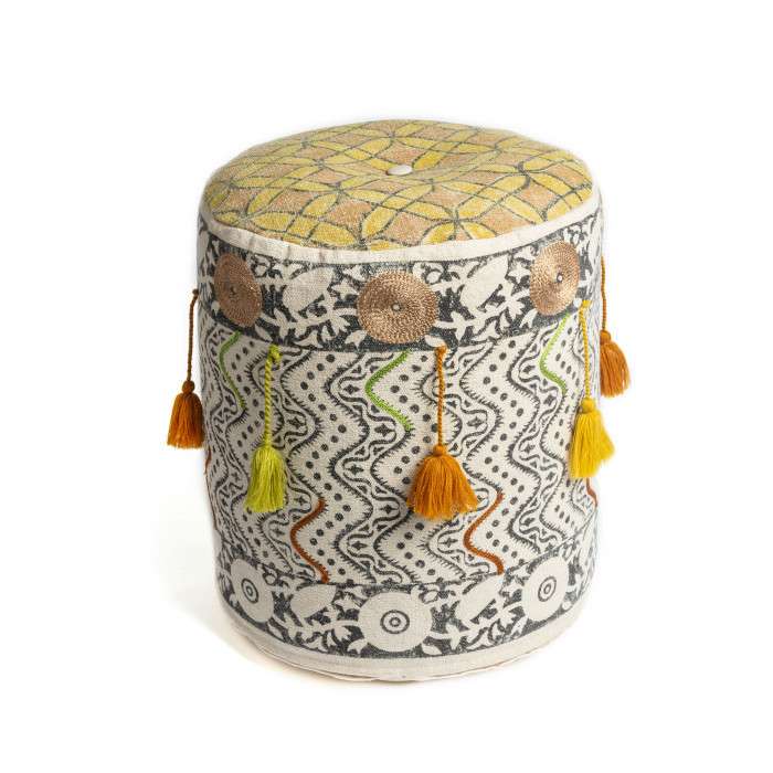 Пуф Haakon с кисточками