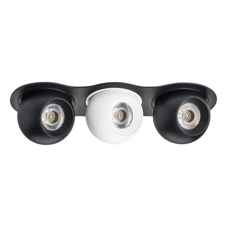 Светильник INTERO LED 9W*3 850LM*3 24G ЧЕРНЫЙ/БЕЛЫЙ 3000K (217637+217072+217062+217072)