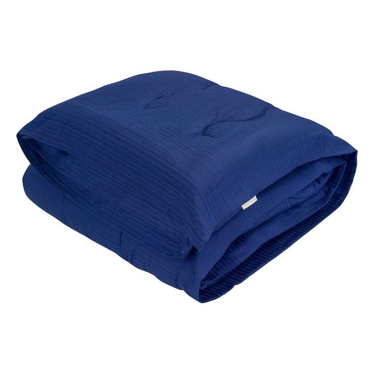 Одеяло Тиффани 195х220 темно-синего цвета