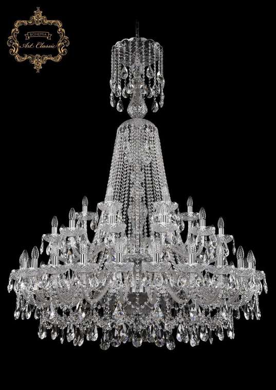 Хрустальная подвесная люстра Art Classic 45962 11.25.24+12+6.460.2d.XL-168.Cr.Sp подсвечник
