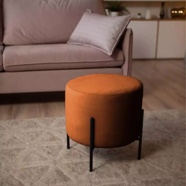 Пуф Маленькая радость терракотового цвета